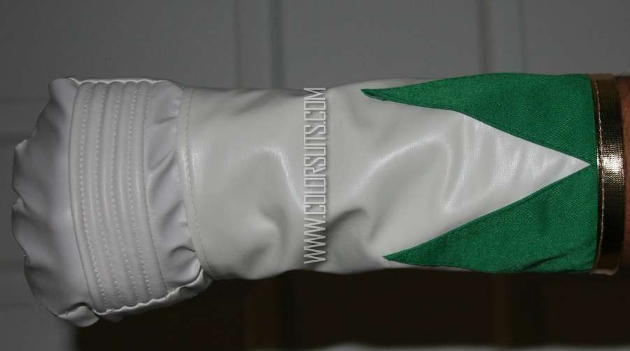 Mighty Morphin Power Rangers Green Ranger Gloves Cuffs   Synthetic 